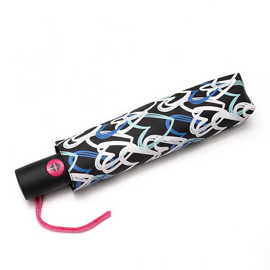 Kipling New Umbrella New Printed Umbrella Auto Open Accessoires Wit | België 1260SG